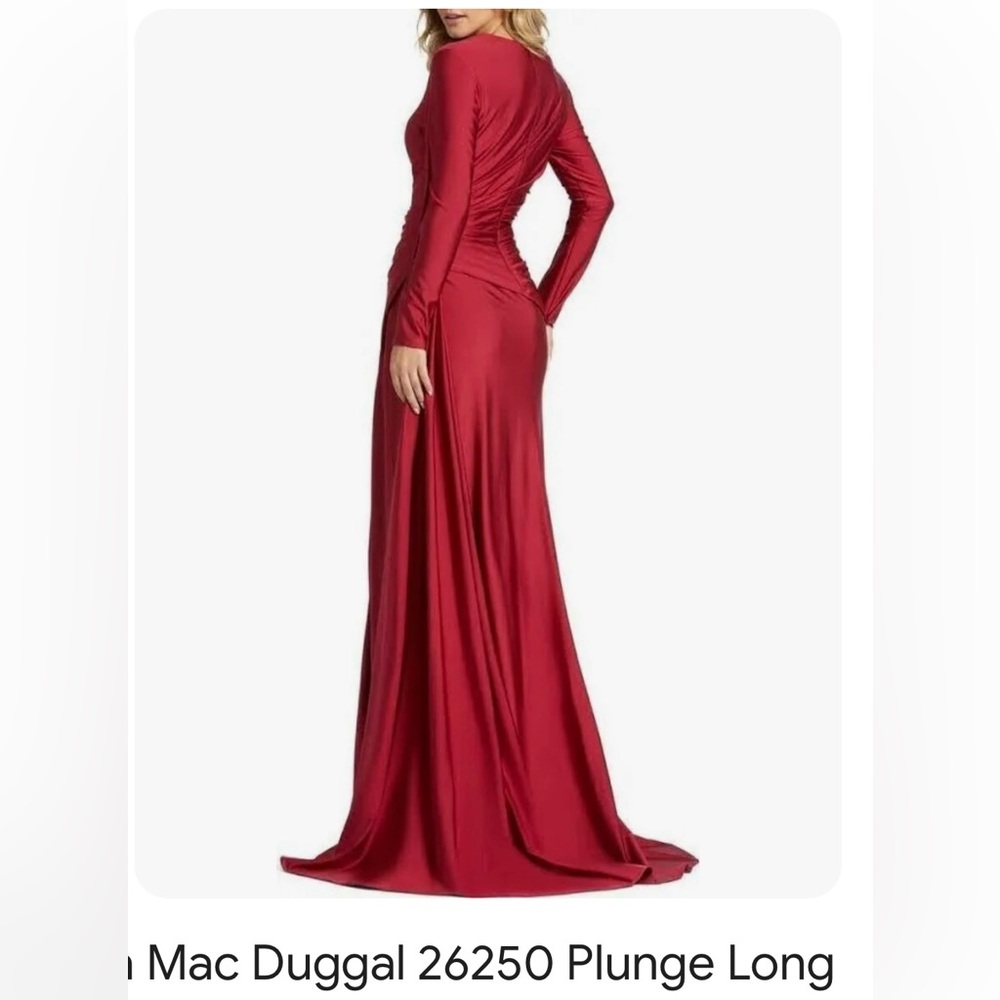 Mac Duggal long sleeve size 14 gown